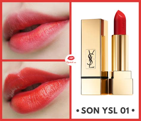 ysl lipstick 01 le rouge